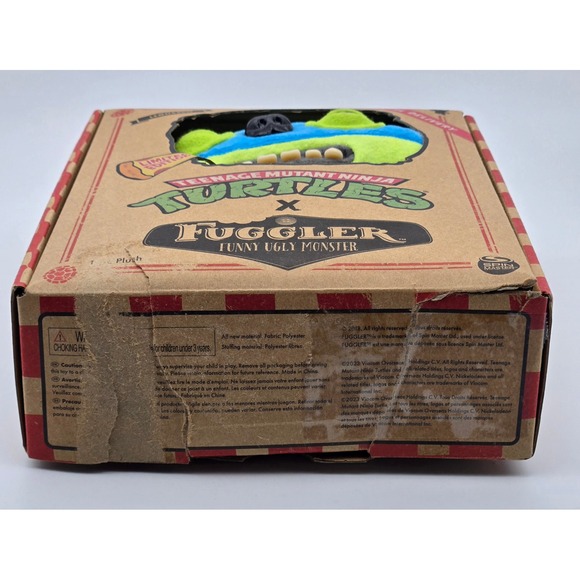 Fuggler Teenage Mutant Ninja Turtle Leonardo Plush Green Blue New Package Damage - Picture 5 of 6